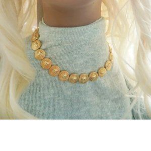 Authentic gold Versace medusa necklace